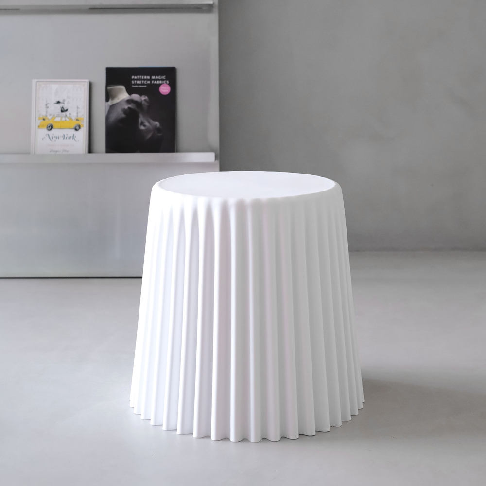 AI-PP-STOOL-C-WHX4-198129-03 Artiss Set of 4 Cupcake Bar Stools Stackable Foot Stool White - Image 4
