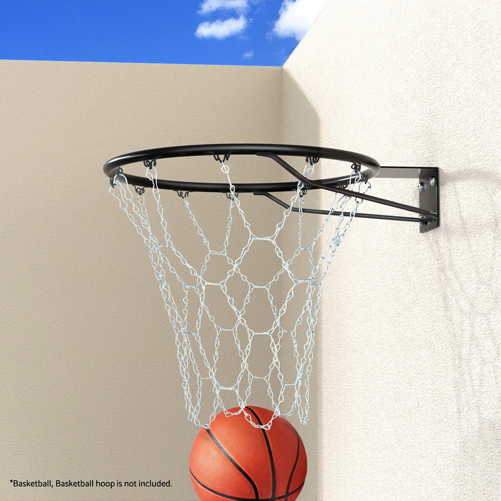 BAS-HOOP-NET-12-LOOP-186496-03 Everfit Basketball Ring Metal Braided Chain Net 12 Loop - Image 4