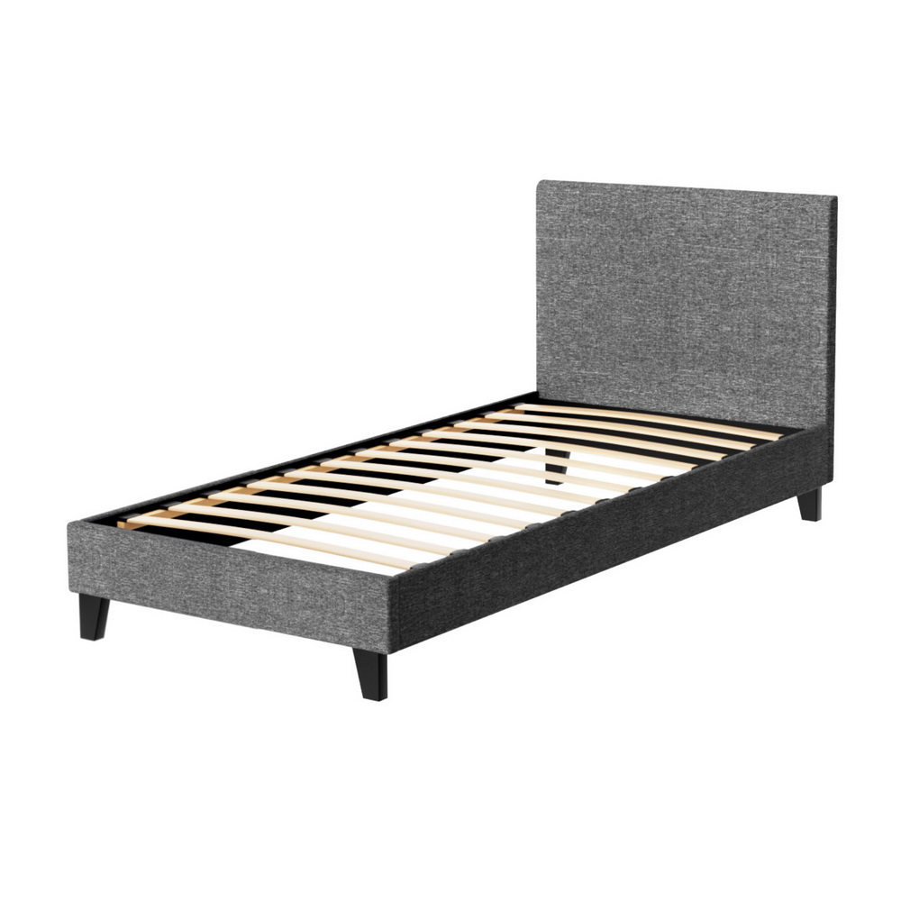 BFRAME-E-NEO-S-GY-AB-202502281430-02 Artiss Bed Frame Single Size Grey NEO - Image 3