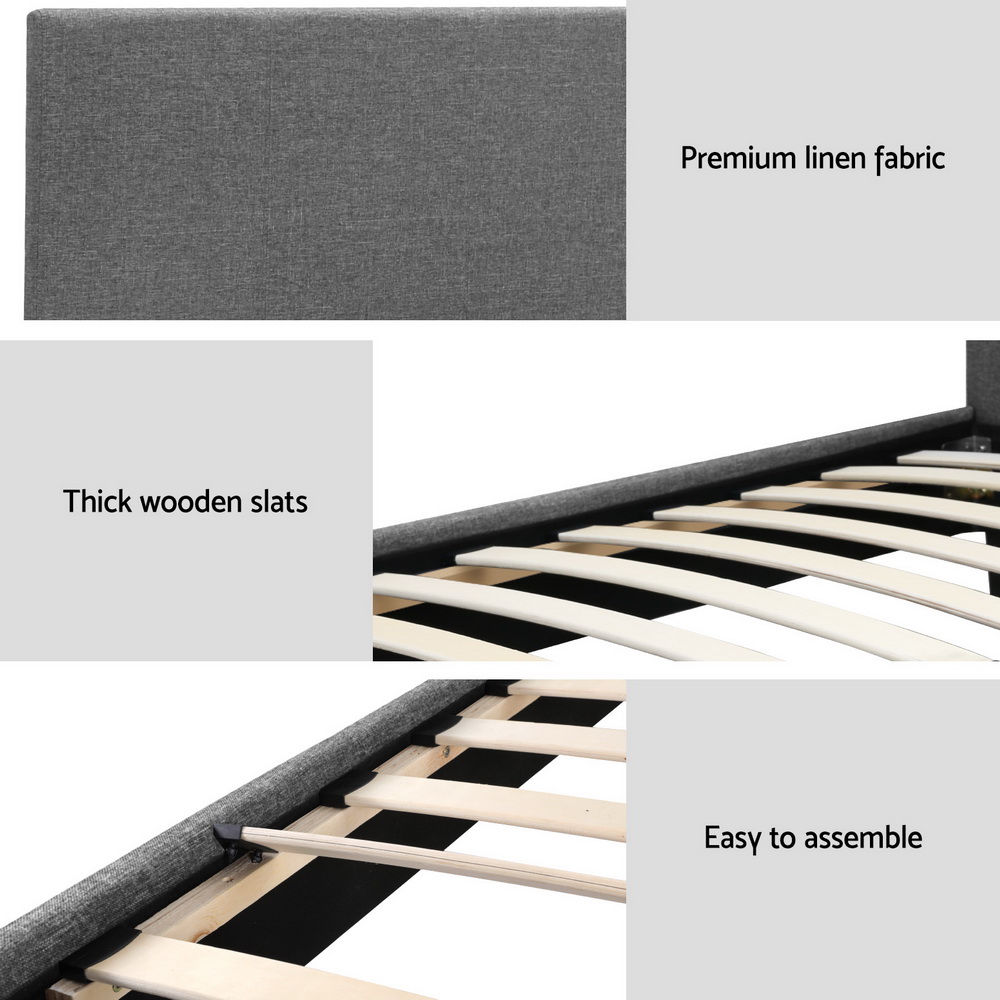 BFRAME-E-NEO-S-GY-AB-202502281430-05 Artiss Bed Frame Single Size Grey NEO - Image 6