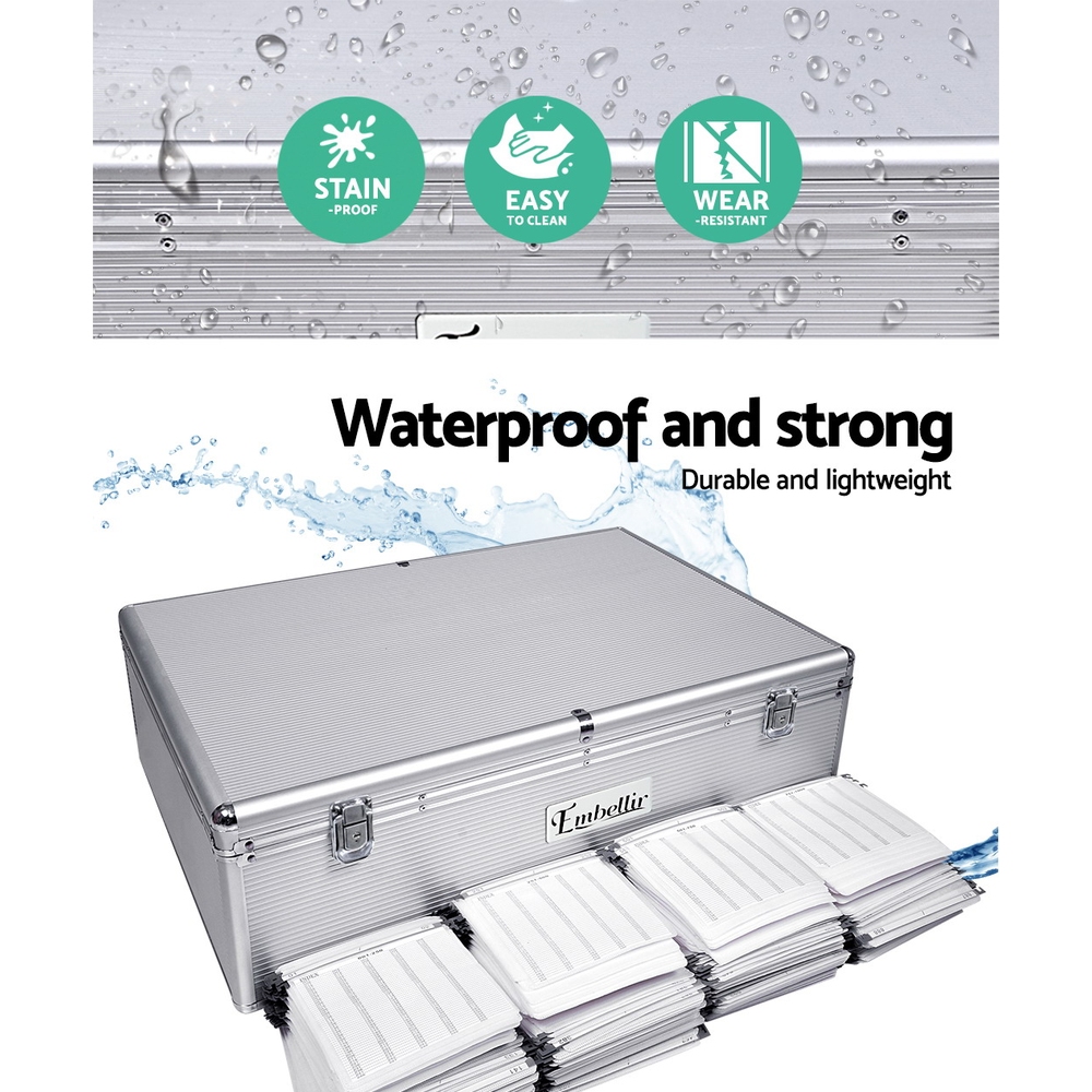 CASE-CD-1000-SL-1891-04 Embellir CD Case DVD Cases Storage Box 1000 Discs Aluminium Case DVD Folders - Image 5