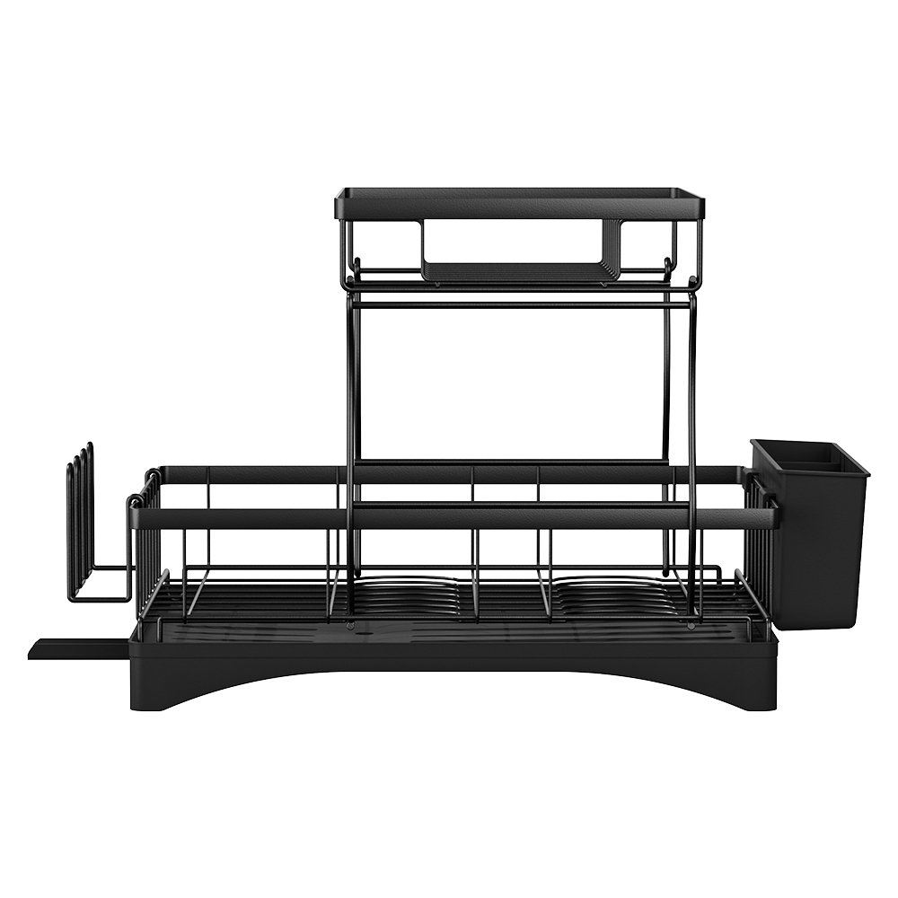 DR-D-03-BK-96820-02 Cefito Dish Rack Expandable Drying Drainer Cutlery Holder Tray Kitchen 2 Tiers - Image 3