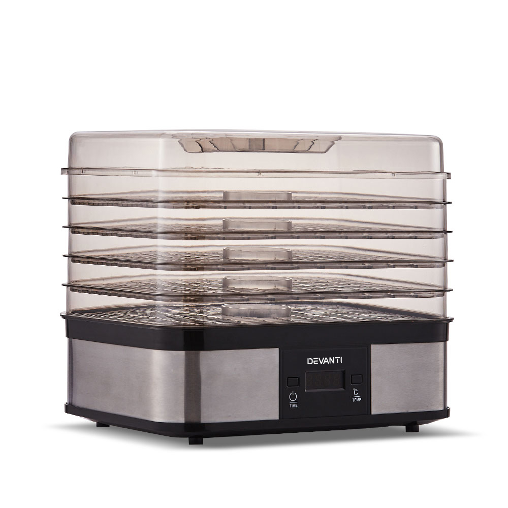 FD-B-1159-SS-202502281652-07 Devanti 5 Trays Food Dehydrator - Image 7