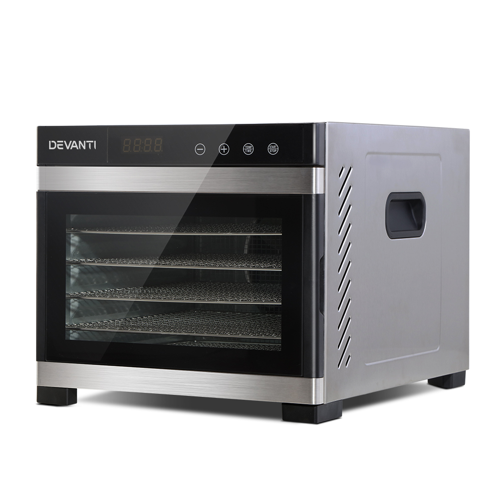 FD-E-306-SS-16633-00 Devanti 6 Trays Food Dehydrator Stainless Steel Tray - Image 8