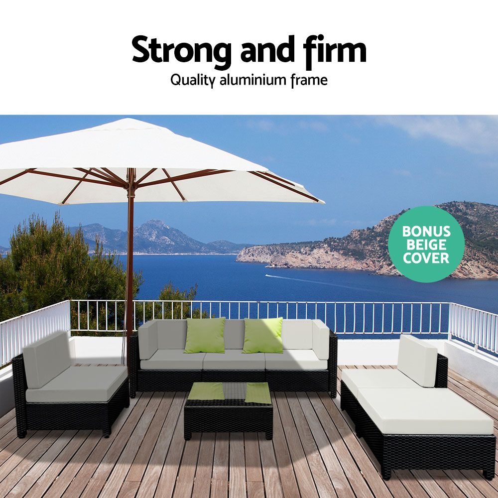 FF-BONDI-BK-ABCD-202502281534-03 Gardeon 7-Piece Outdoor Sofa Set Wicker Couch Lounge Setting Seat Cover - Image 4