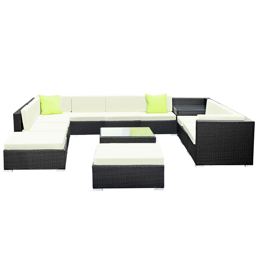FF-SOFA-BK-13PC-ABDEE-N-202502281534-02 Gardeon 13-Piece Outdoor Sofa Set Wicker Couch Lounge Setting 11 Seater - Image 3