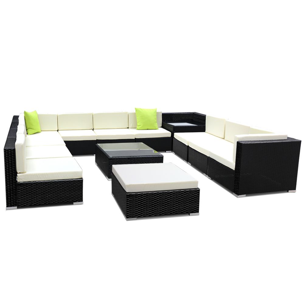 FF-SOFA-BK-13PC-ABDEE-N-202502281534-07 Gardeon 13-Piece Outdoor Sofa Set Wicker Couch Lounge Setting 11 Seater - Image 8