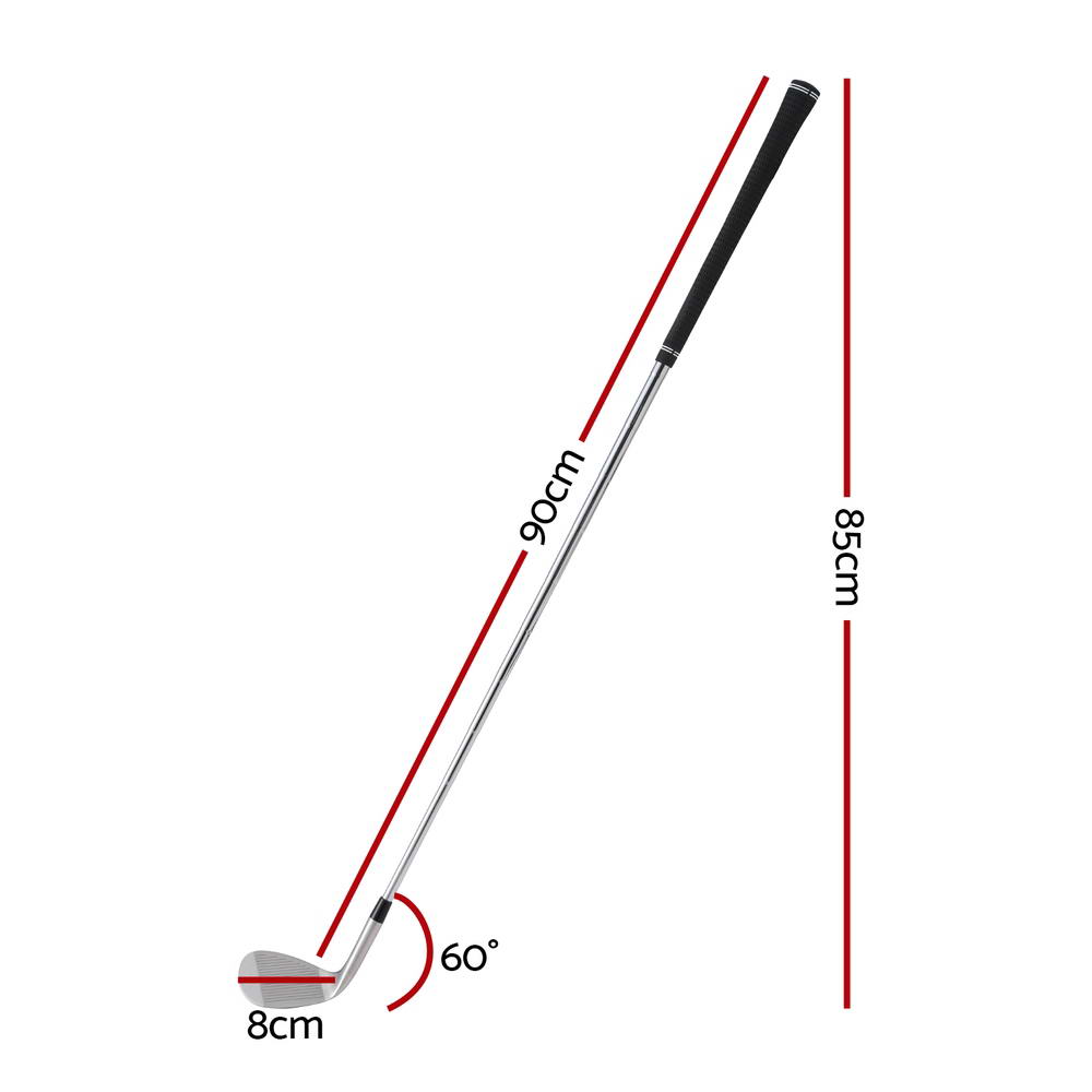 GOLF-A-CLUB-SIN-190339-01 Everfit Golf Clubs Right Handed Golf Wedges Driver Rubber Steel 60 Degree - Image 2