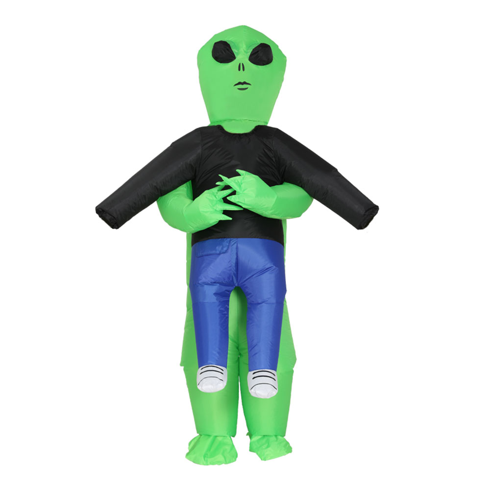 HALO-INF-SCA-8FT-87387-02 Inflatable Green Alien Costume Adult Suit Blow Up Party Fancy Dress Halloween Cosplay - Image 3