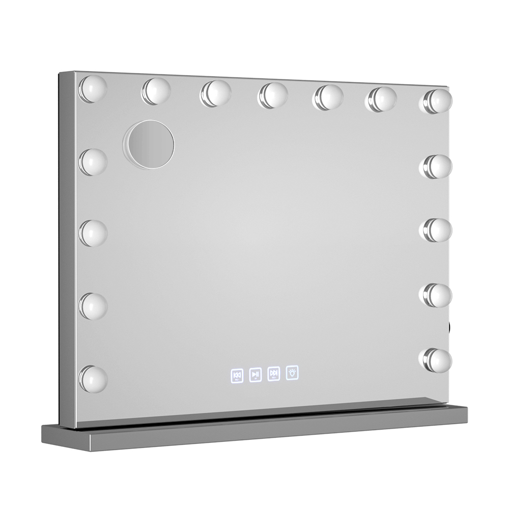 MM-E-FRAMELS-5846-GS-BT-48325-00 Embellir Bluetooth Makeup Mirror 58x46cm Hollywood Vanity with LED Light Wall - Image 7