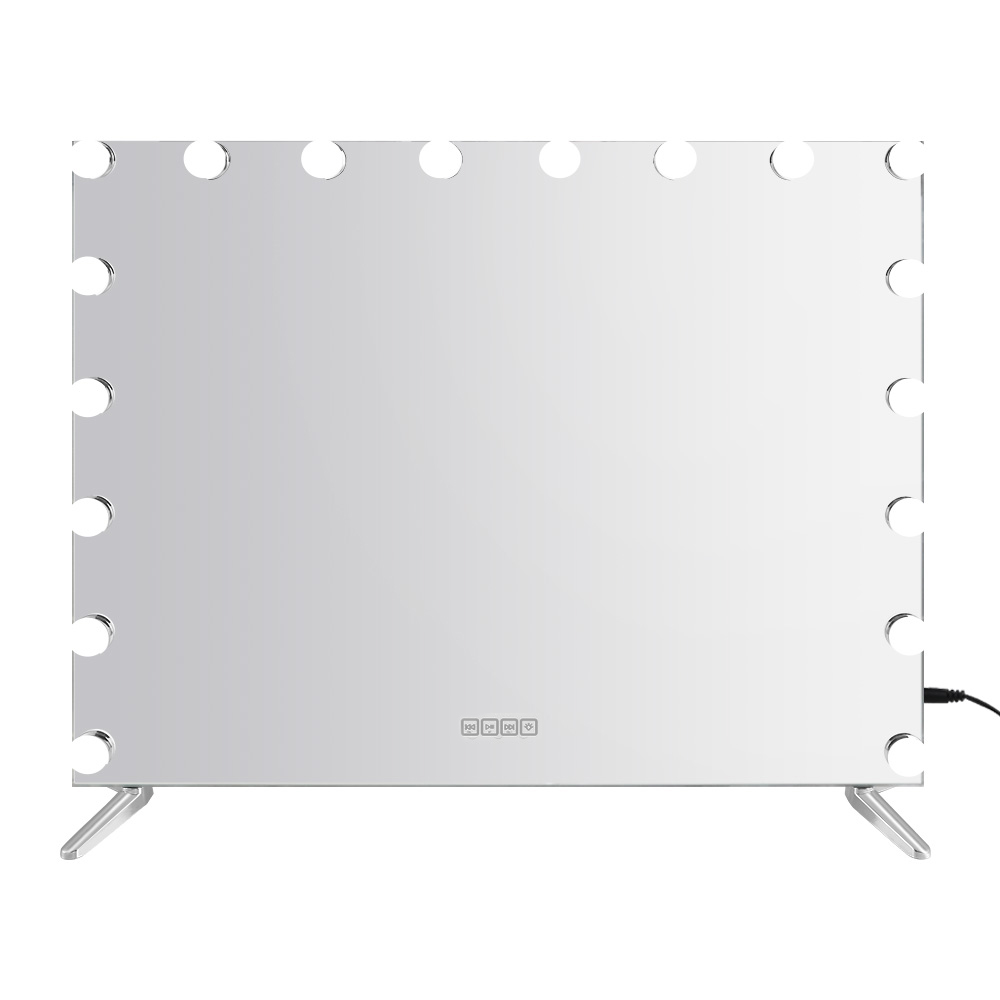 MM-E-FRAMELS-6580LED-GS-BT-53242-02 Embellir Bluetooth Makeup Mirror 80x65cm Hollywood Vanity with LED Light Wall - Image 3