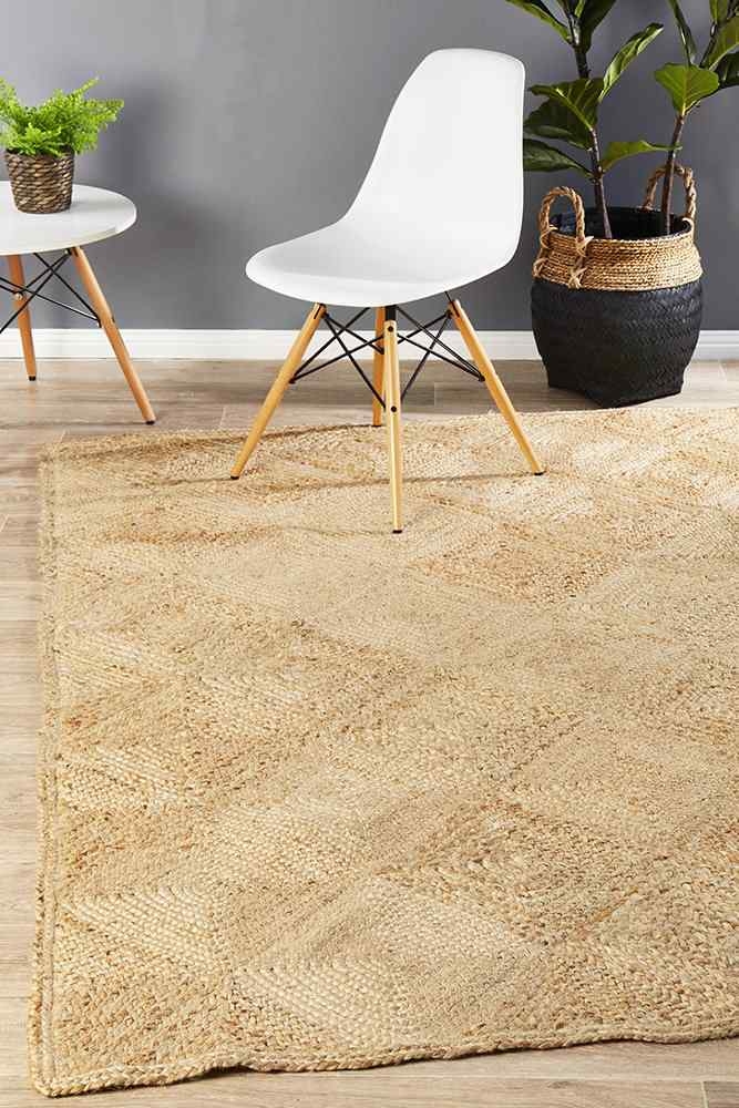 V107-ATR-HAT-NAT-220X150-208456-00 Atrium Hatch Natural By Rug Culture - 270X180CM - RECTANGLE - Image 1
