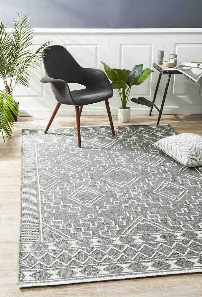 V107-HUD-802-GRY-225X155-208092-00 Hudson 802 Grey by Rug Culture - 225X155CM - RECTANGLE - Image 1