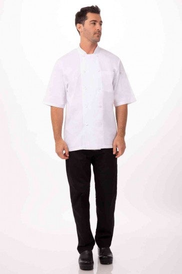 V107-JLCV-WHT-L-217771-02 Montreal Cool Vent Men's White L Chef Jacket by Chef Works - Image 3
