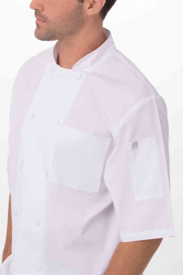 V107-JLCV-WHT-L-217771-04 Montreal Cool Vent Men's White L Chef Jacket by Chef Works - Image 5