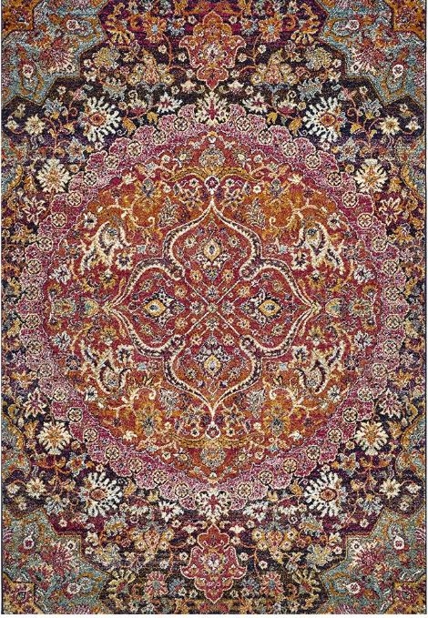 V107-MUS-867-RUST-230X160-207378-00 Museum 867 Multi by Rug Culture-230X160CM - RECTANGLE - Image 1