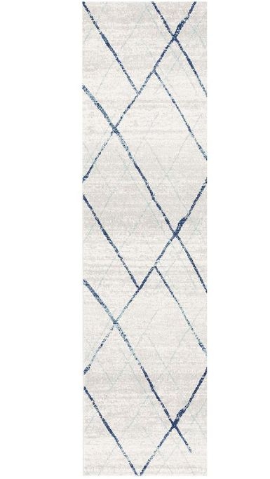 V107-OAS-452-BLUE-300X80-207714-00 Oasis 452 Blue Runner by Rug Culture-300X80CM - RUNNER - Image 1