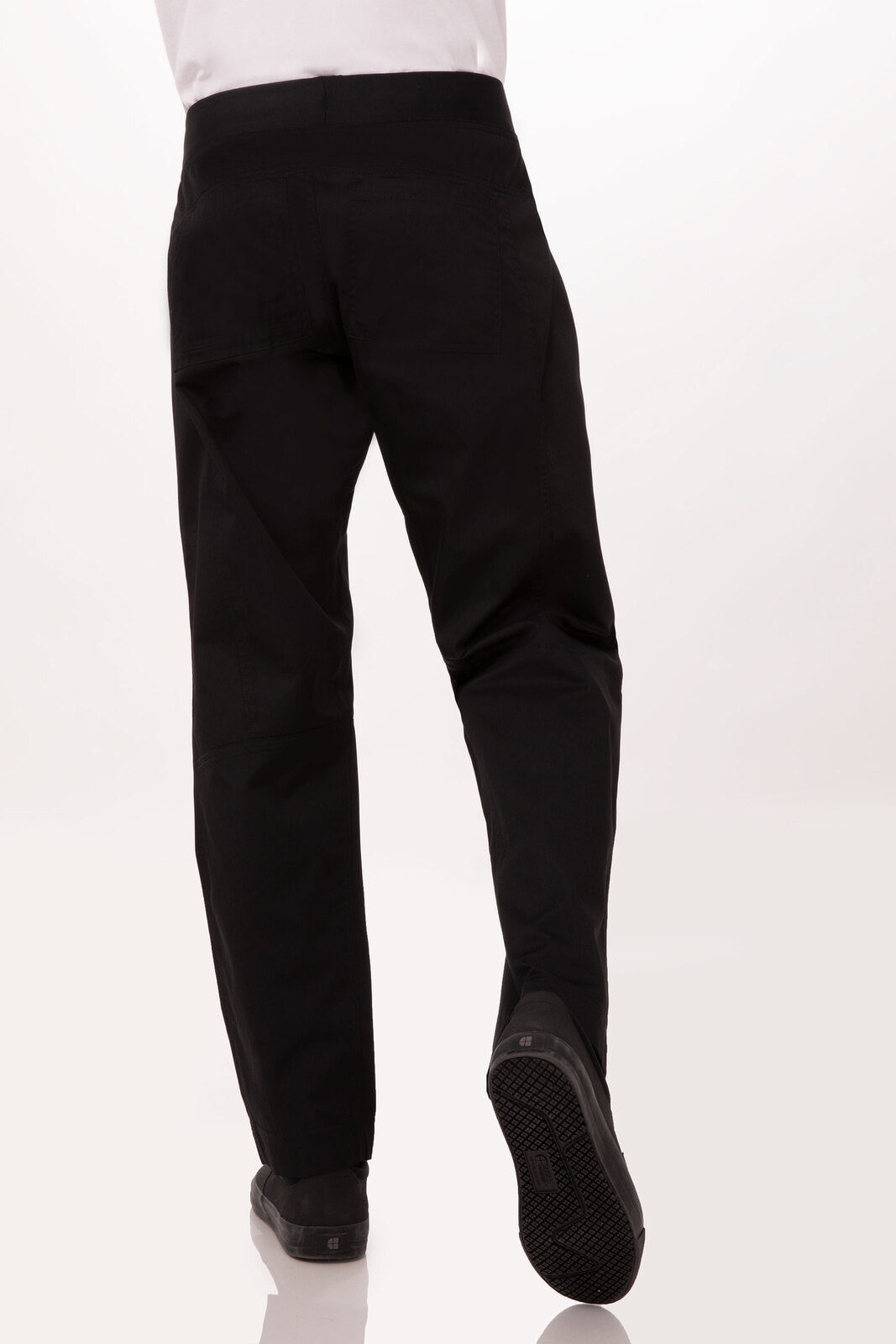V107-PBN01-BLK-3XL-217286-01 Lightweight Black 3XL Slim Men's Chef Pants by Chef Works - Image 2
