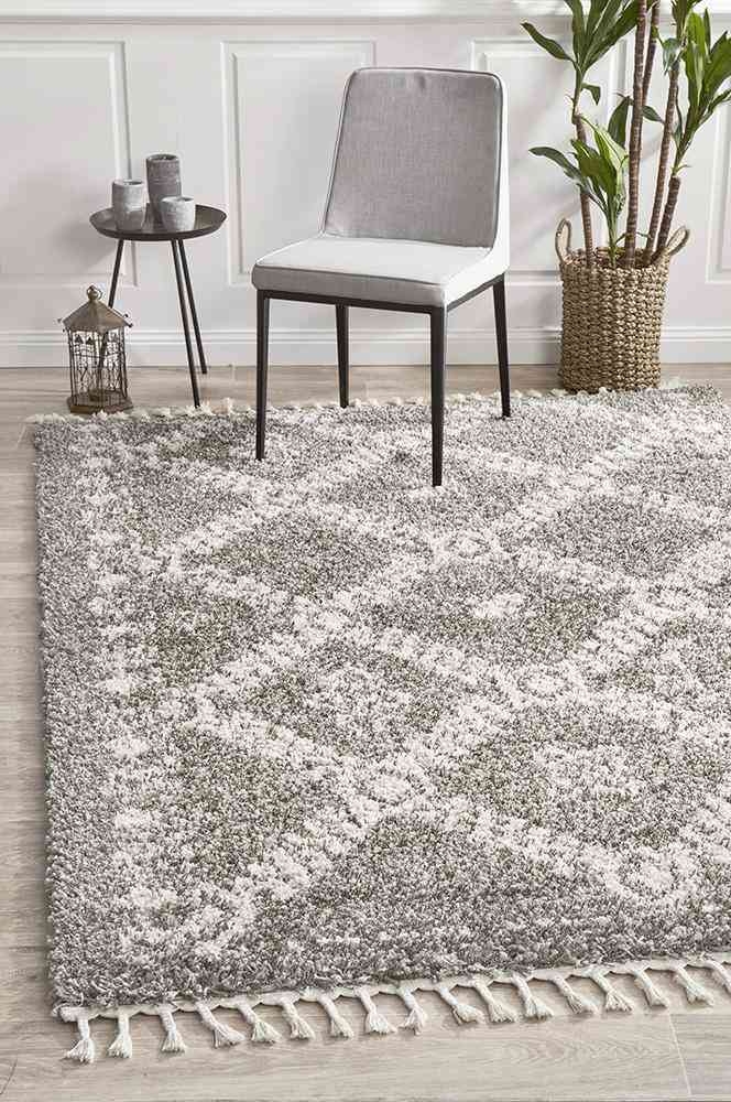 V107-SAF-33-GRY-170X120-207731-00 Saffron 33 Grey by Rug Culture - 170X120CM - RECTANGLE - Image 1