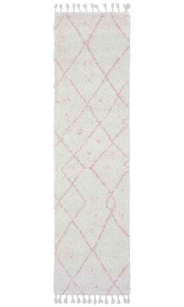V107-SAF-44-PNK-300X80-207923-00 Saffron 44 Pink Runner by Rug Culture - 300X80CM - RUNNER - Image 1