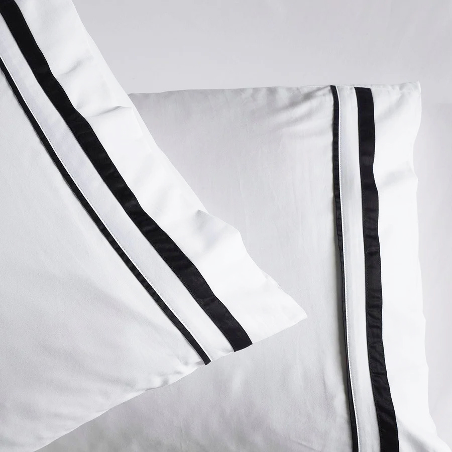 V107-SH328275-217023-02 Cloud 1000 TC Egyptian Cotton White Charcoal Super King Sheet sets by Renee Taylor - Image 3