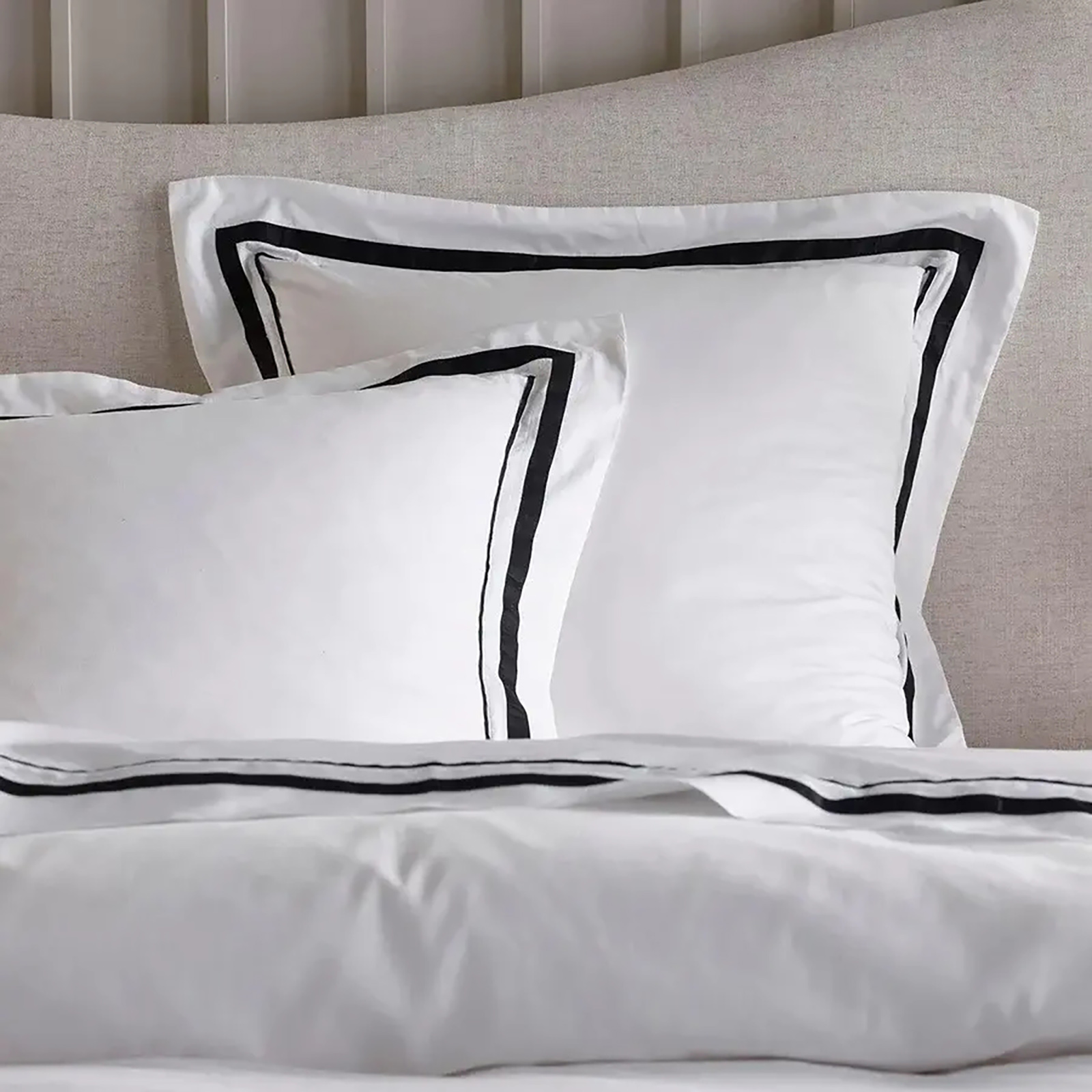 V107-SH328440-217053-03 Cloud 1000 TC Egyptian Cotton White Charcoal European Pillowcase by Renee Taylor - Image 4