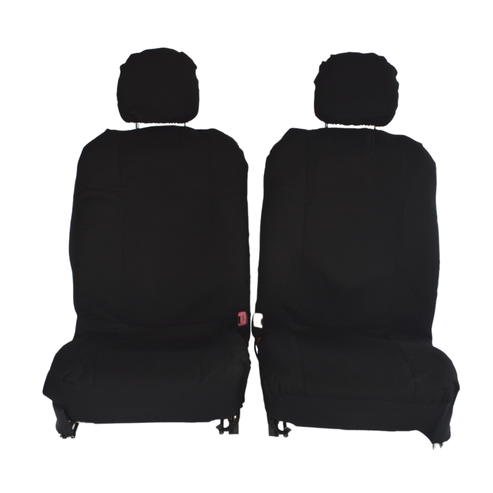 V121-TMDBT50S11CHALBLK_BLACK_CHALLENGER_a2d89534-2853-4b2a-8e27-16ba7ebc8acc Challenger Canvas Seat Covers - For Mazda Bt-50 Single Cab (2011-2020) - Image 1