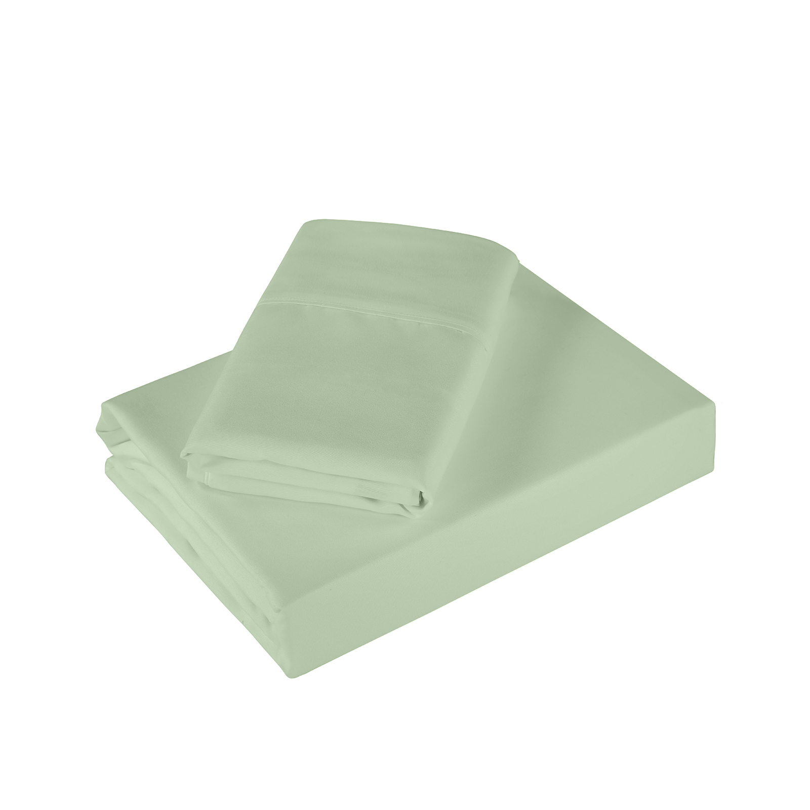 V160-10002278_V160-10002278-03_1 Royal Comfort 1200 Thread Count Sheet Set 4 Piece Ultra Soft Satin Weave Finish - Queen - Sage Green - Image 1