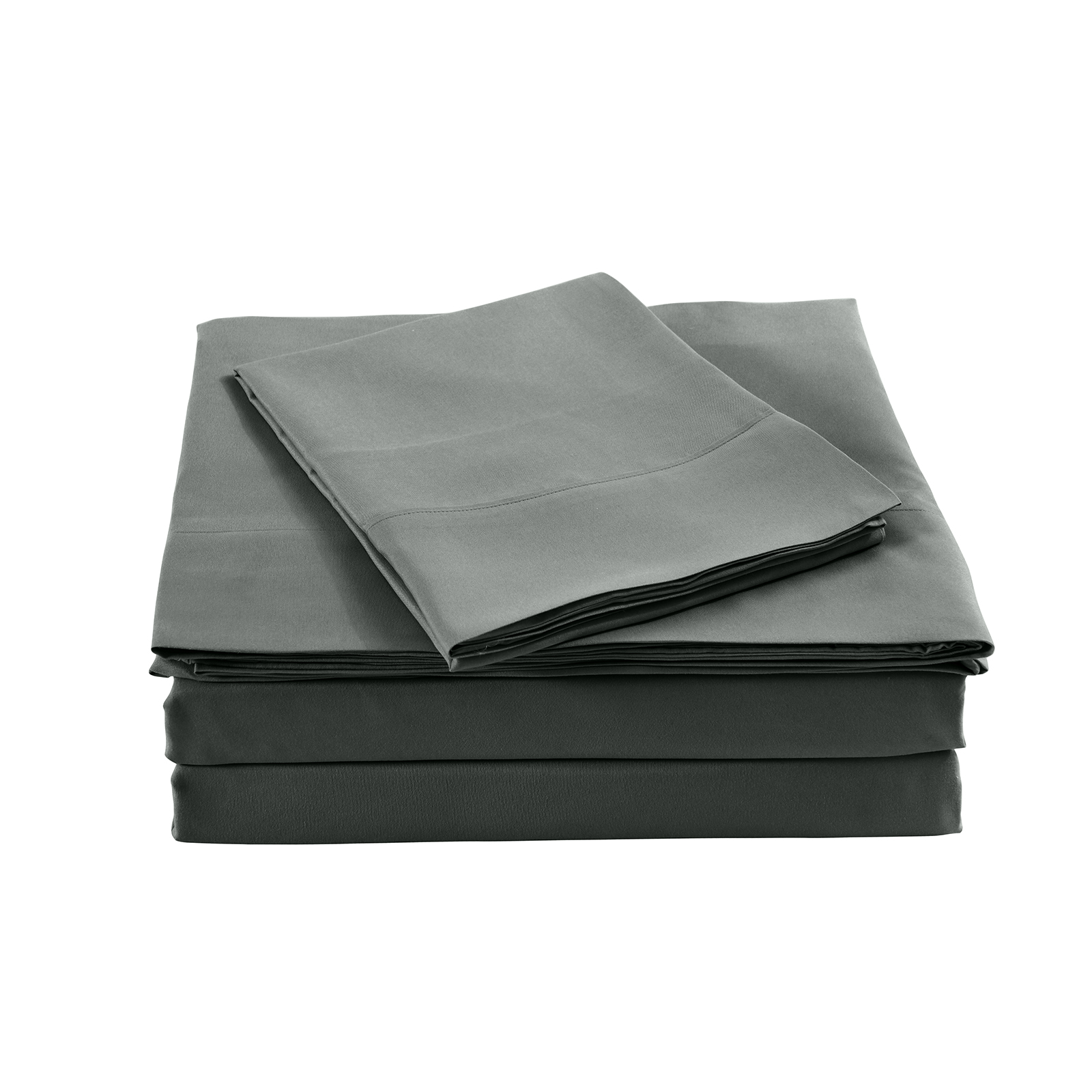 V160-10002287_V160-10002287-03_1 Royal Comfort Bamboo Blended Sheet & Pillowcases Set 1000TC Ultra Soft Bedding - Queen - Charcoal - Image 1
