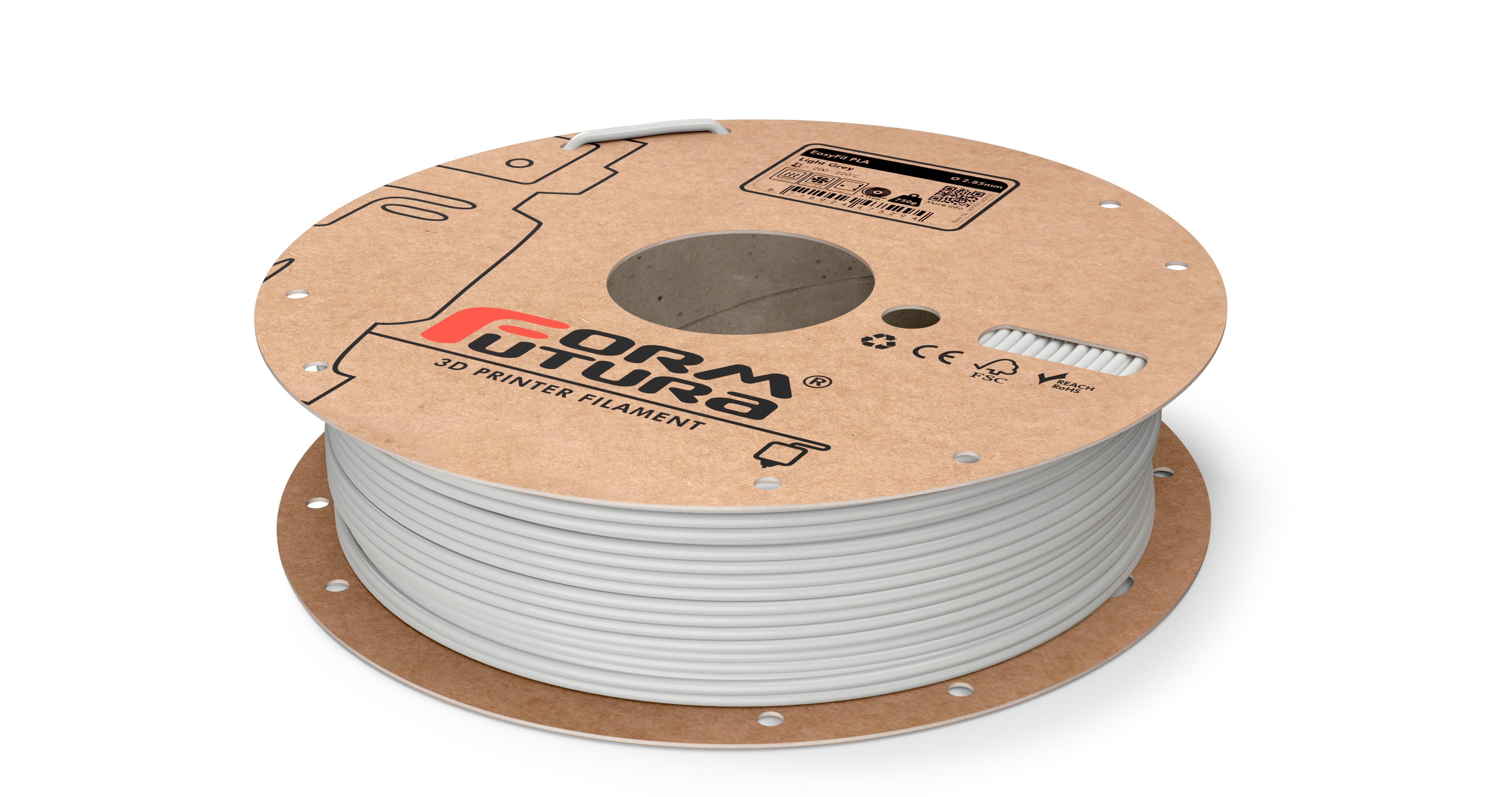 V177-285EPLA-LIGREY-2300_8718924470398_EasyFil-PLA-Light-Grey-285-2300g__42805_1 PLA Filament EasyFil PLA 2.85mm Light Grey 2300 gram 3D Printer Filament - Image 1