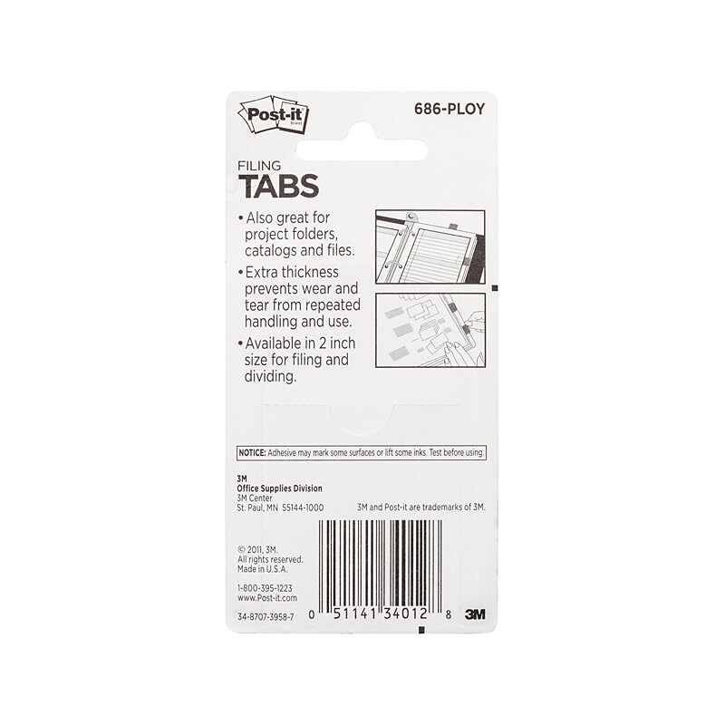 V177-D-PI70005121093-70897-03 POST-IT Tab 686-PLOY 50x38 Pack of 4 Bx6 - Image 4