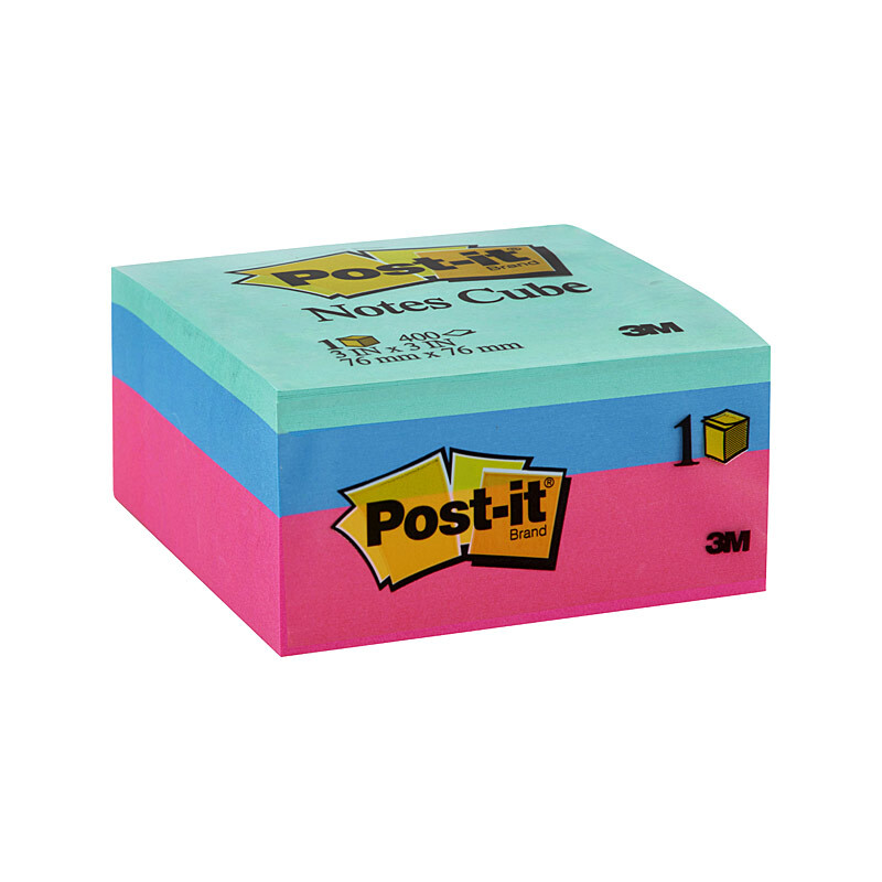 V177-D-PI70005249134-36588-00 POST-IT MemCube 2027 73X73 Box of 4 - Image 1