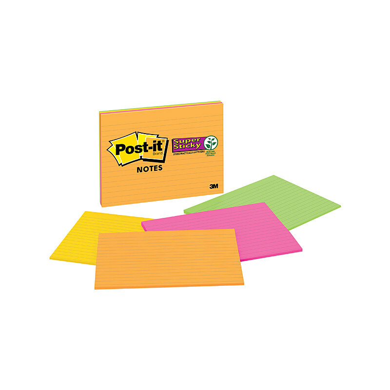 V177-D-PI70005252872_PI70005252872__70116_1 POST-IT 6845-SSPL Lned 203X152 Pack of 4 - Image 1
