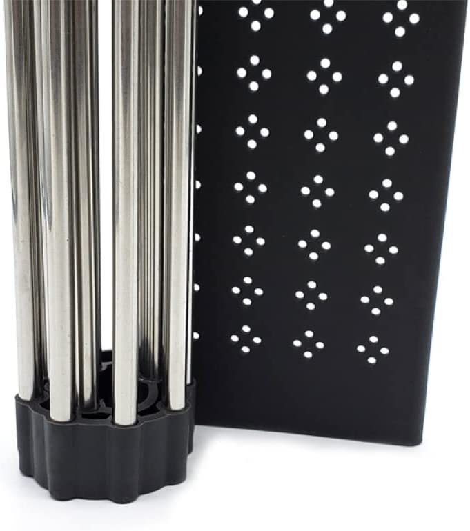 V178-36044-98638-06 2 Pack Large Stainless Steel Roll Up Dish Drying Rack with Utensil Holder for Home Kitchen - Image 7