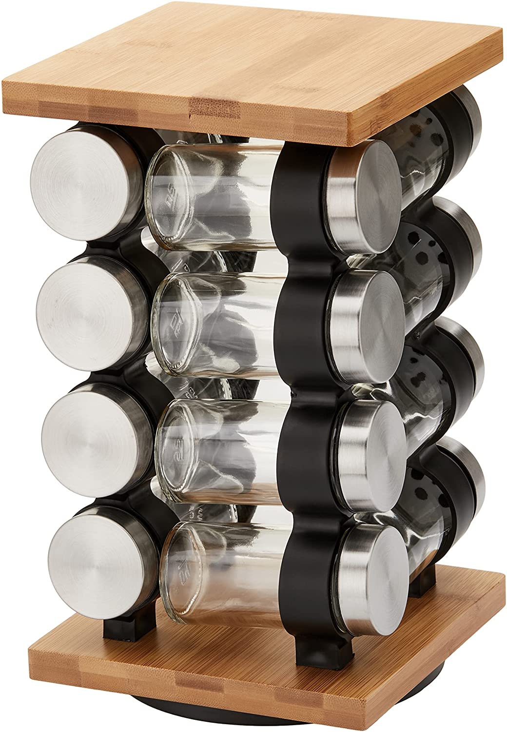 V178-84362_84362_2_wrla7CF08 Spice Rack Organizer with 12 Pieces Jars for Kitchen - Image 2