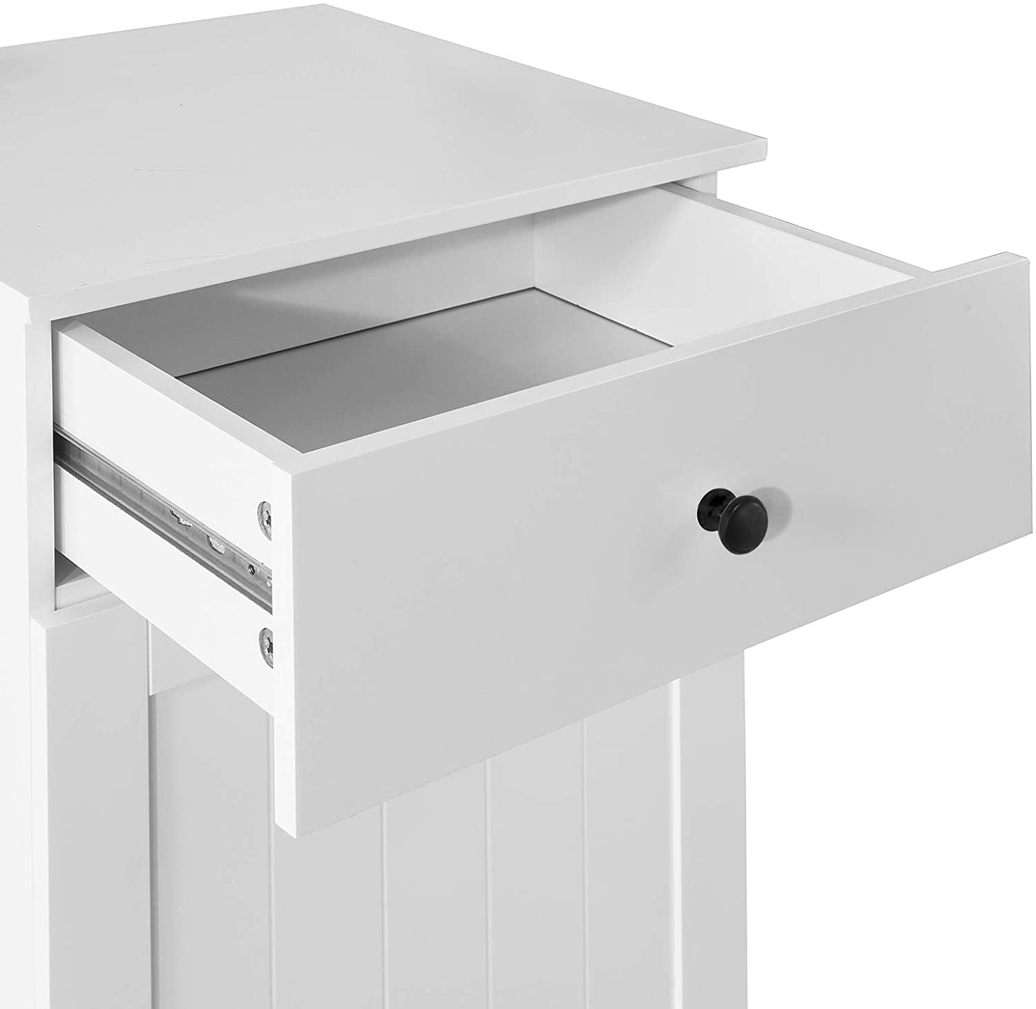 V178-85024_85024_5_ck3XFn2ol White Bathroom Cabinet with Laundry Basket and Drawer - Image 6