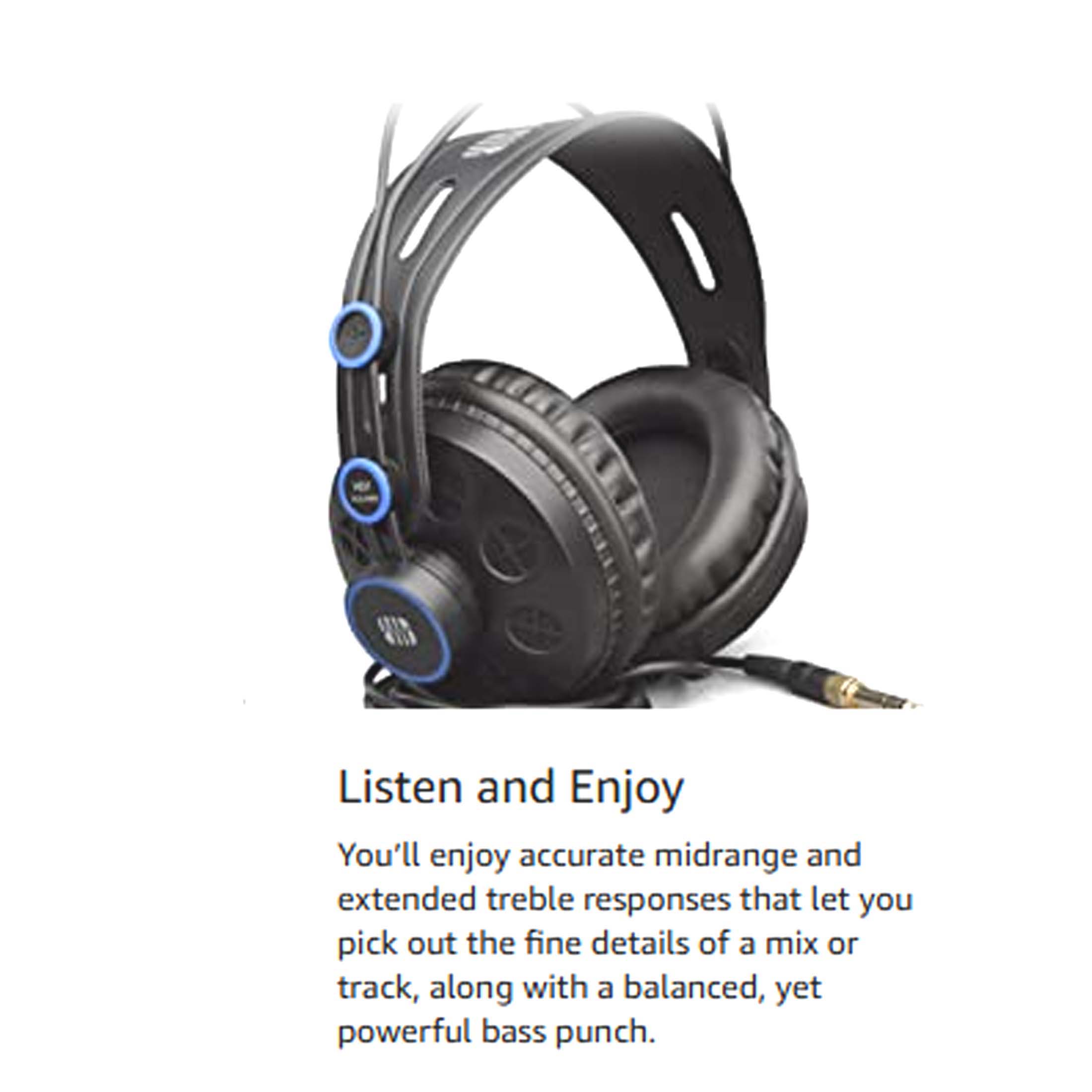 V185-BROADCAST-69683-02 Presonus HD7 Monitor Studio Wired Headphones with Bonus Broadcast Pack - Image 3