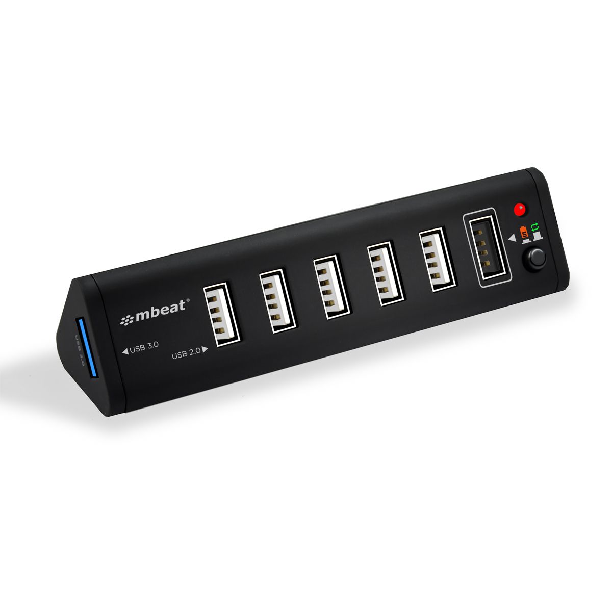 V186-MB-HUB716_mb-hub716_wp_1 mbeat 7-Port USB 3.0 x 1 + USB 2.0 x 6 Hub with 2.1A Smart Charging Function - Image 1