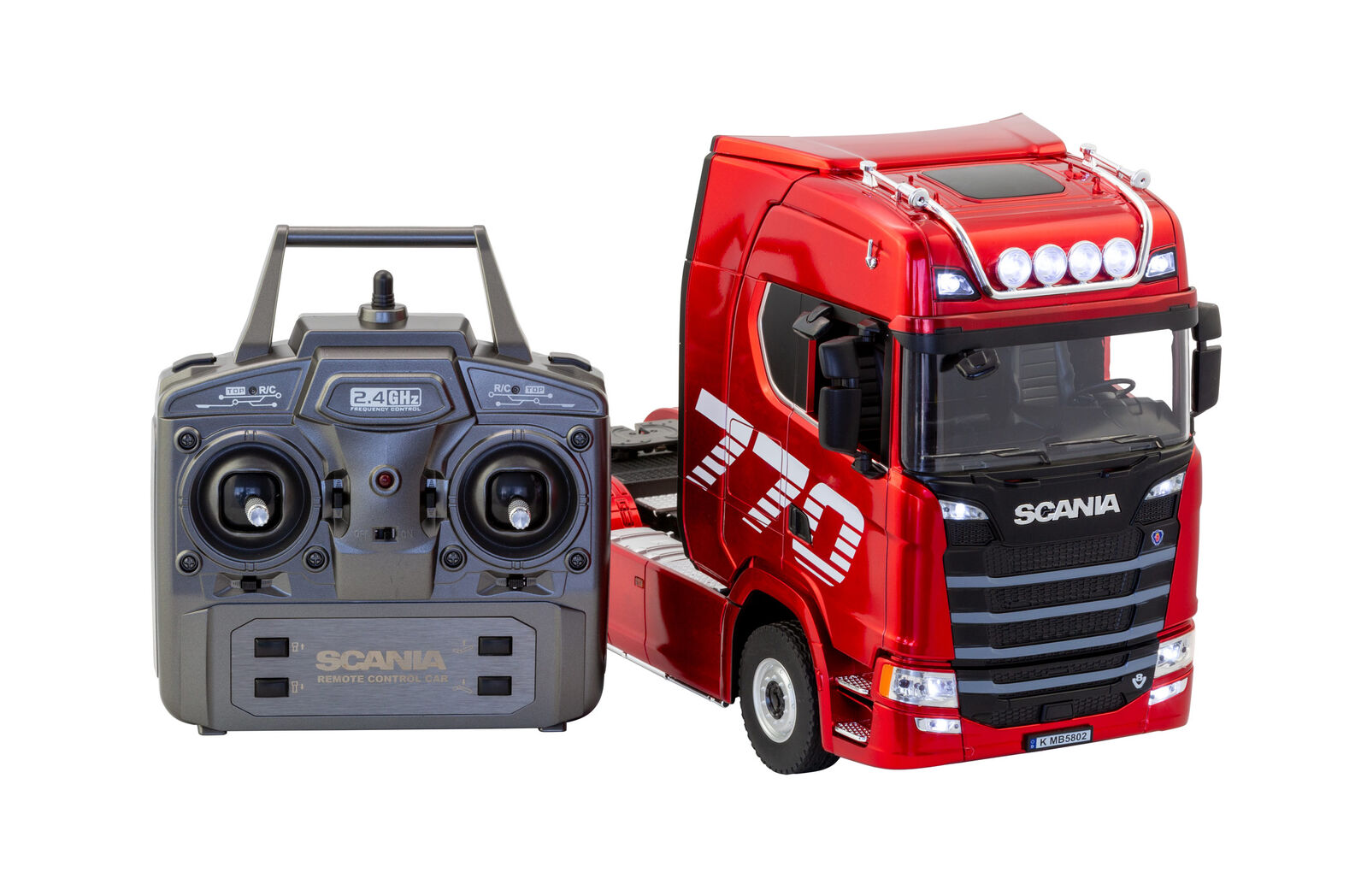 V196-1501-202506101436-00 Scania Licensed Remote Control Trailer Head Truck with Lights, Sounds & Steering Adjustment - Image 1