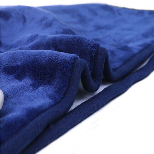 V201-FDZ1316BU8AU-208705-02 Double-side Flannel Heated Electric Throw Rug Blanket Fast Heating Warm Washable BLUE - Image 3