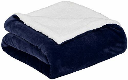 V201-FDZ1316BU8AU-208705-03 Double-side Flannel Heated Electric Throw Rug Blanket Fast Heating Warm Washable BLUE - Image 4