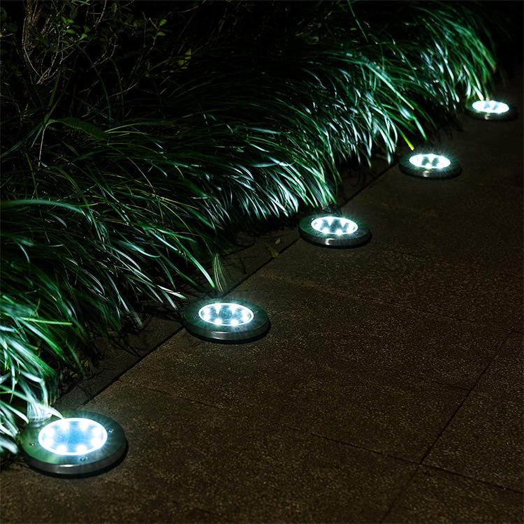 V201-W13043079-191437-03 LED Solar Underground Light Waterproof Color Changing Garden Buried Lamp - Image 4
