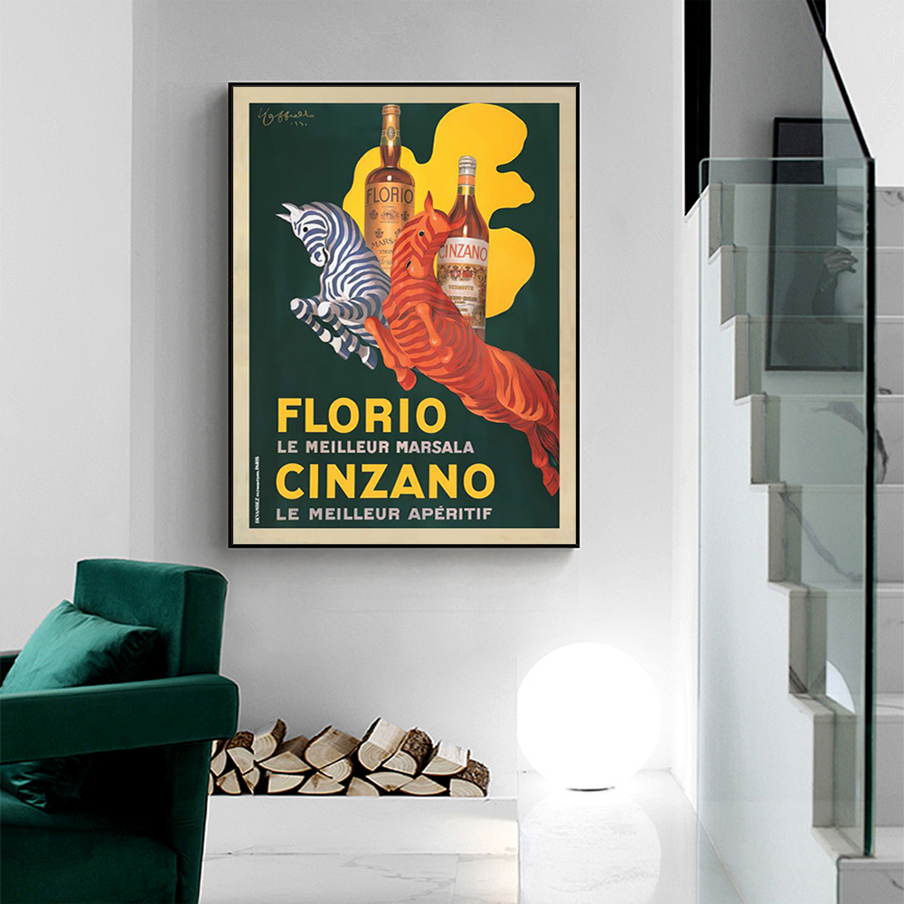 V207-18513-130767-01 Wall Art 100cmx150cm Florio Cinzano Black Frame Canvas - Image 2