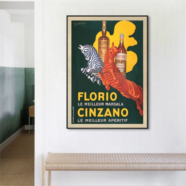 V207-18513-130767-02 Wall Art 100cmx150cm Florio Cinzano Black Frame Canvas - Image 3