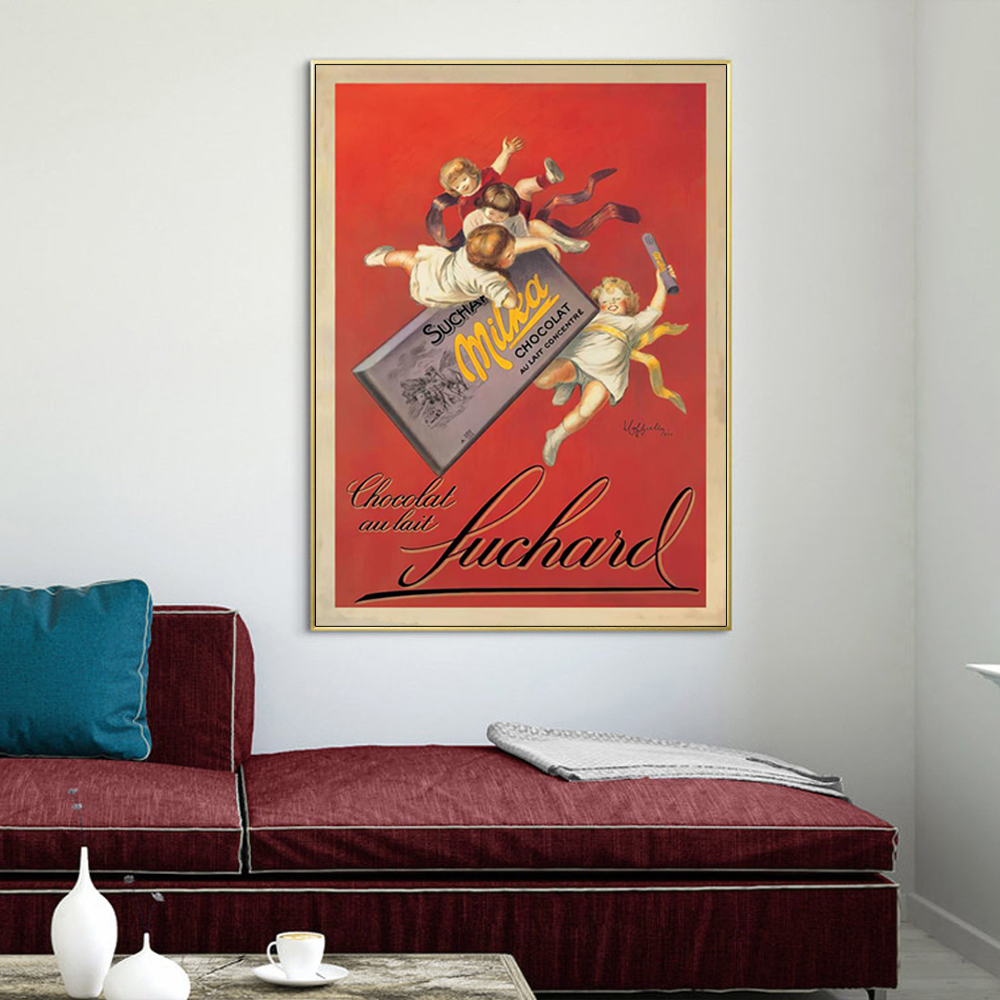 V207-18632-130775-01 Wall Art 90cmx135cm Milka chocolates by Suchard Gold Frame Canvas - Image 2