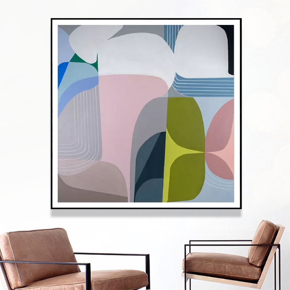 V207-21822-96749-01 Wall Art 90cmx90cm Skyways Black Frame Canvas - Image 2