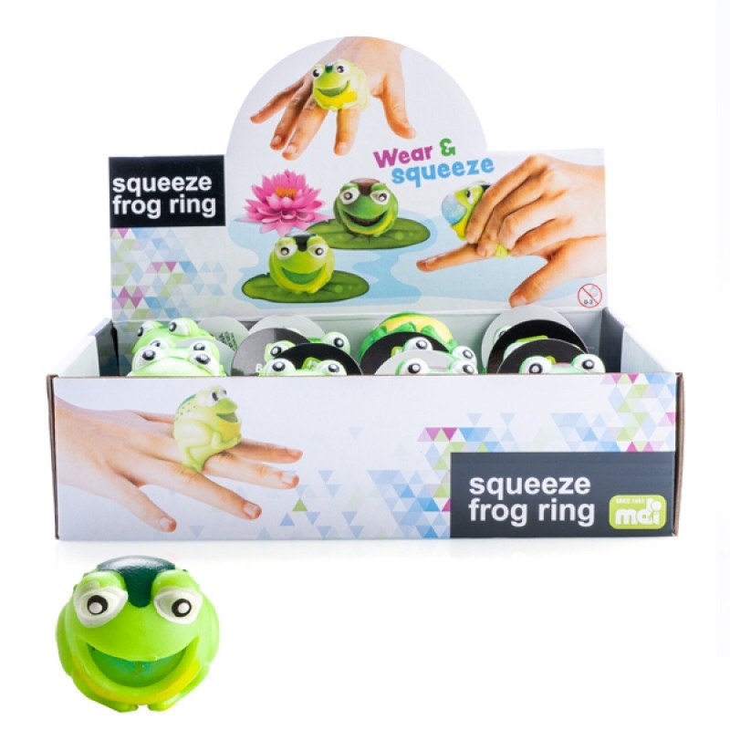 V210-2680407-77076-00 Squishy Frog Ring (SENT AT RANDOM) - Image 1