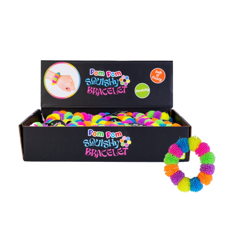 V210-2832954-91554-00 Pom Pom Squishy Bracelet - Image 1
