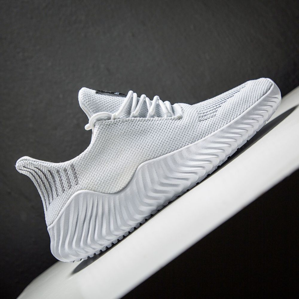 V213-SN556-A-WHT43_U0QqQVq_1 Men's Sneakers Outdoor Road Shoes Breathable Lightweight Non-slip ( White Size US9.5=US43 ) - Image 2