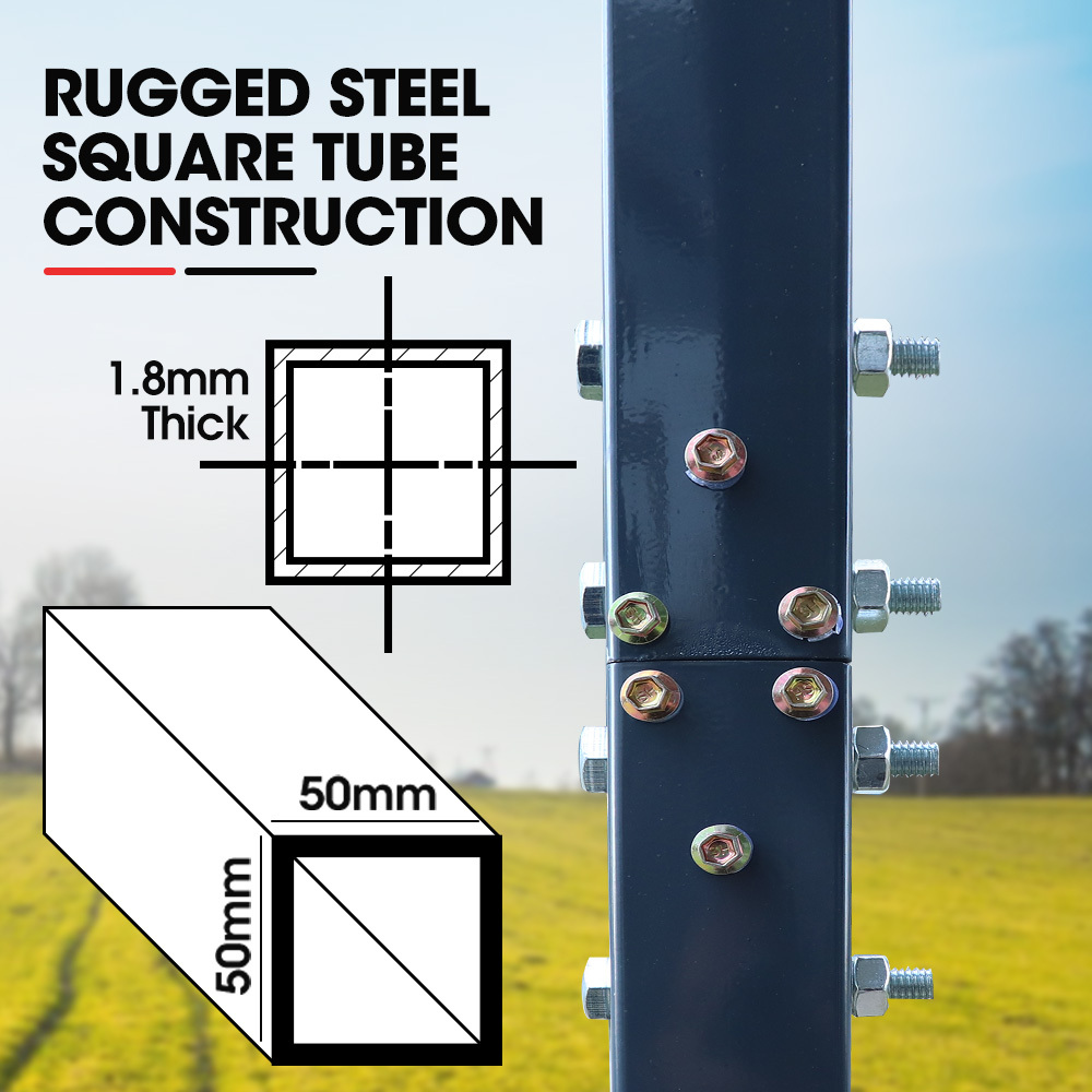 V219-CPRSINPCSG6A-202504141840-04 SHADE SHIELD Single Carport Shed 3.3 x 6 x 2.9m, Galvanised Steel Frame, Powder Coated Gable Roof, Shelter for Car Caravan Boat Tractor Agricultural - Image 5